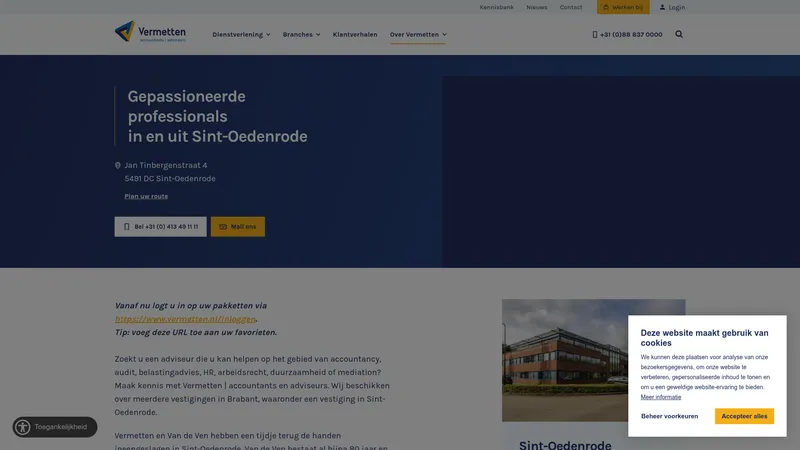Website van Schoorsteenveegbedrijf Van de Ven V.O.F.