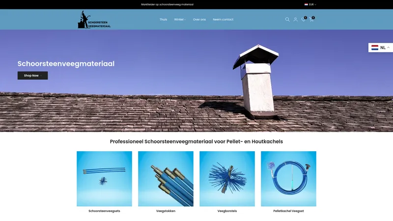 Website van Schoorsteenveegmateriaal