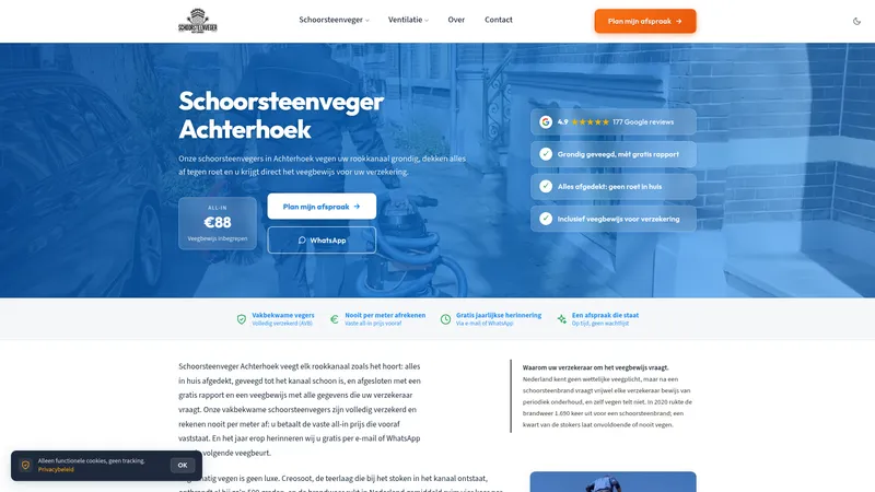 Website van Schoorsteenveger Achterhoek