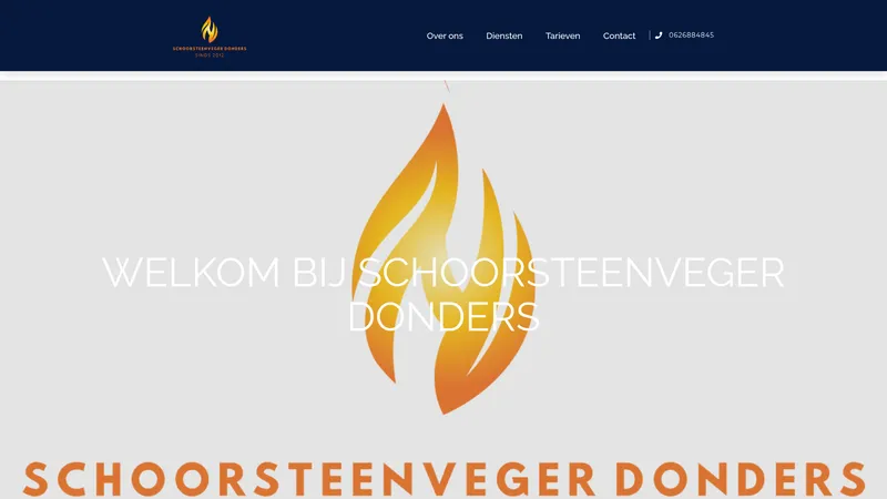 Website van Schoorsteenveger Donders
