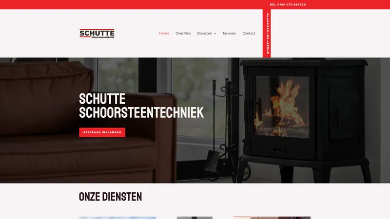 Website van Schoorsteenveger Schutte