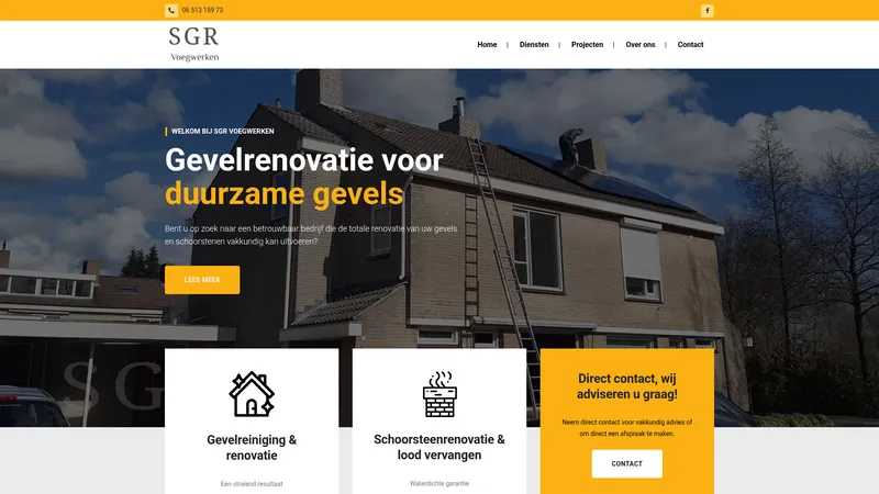 Website van SGR Voegwerken