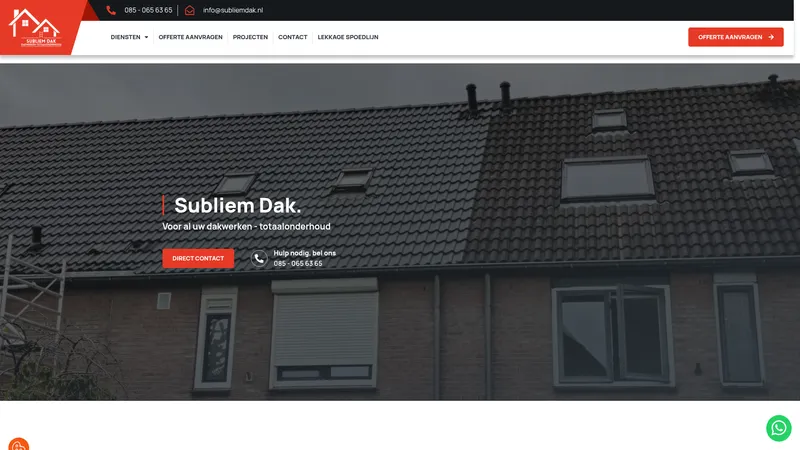 Website van Subliem Dak