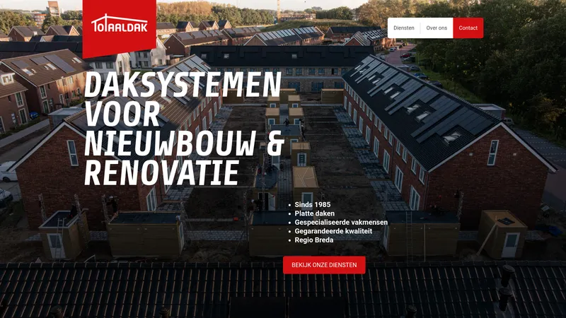 Website van Totaaldak