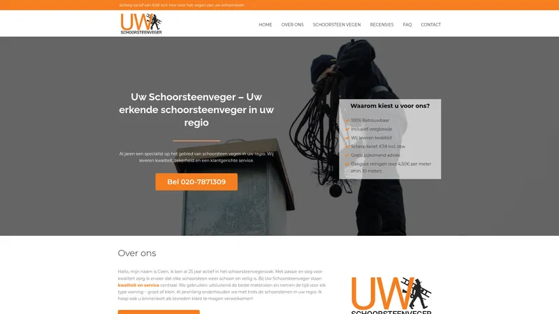 Website van Uw Schoorsteenveger