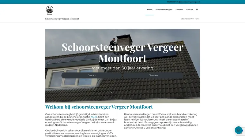 Website van Vergeer B.V.