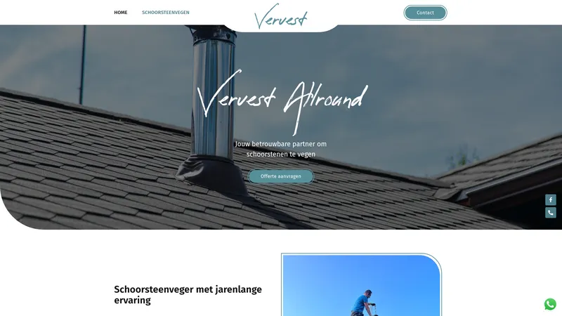 Website van Vervest Allround