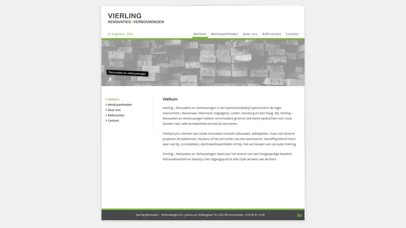 Website van Vierling