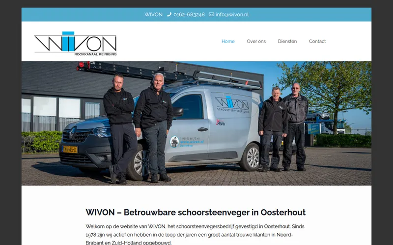 Website van VOF Wivon