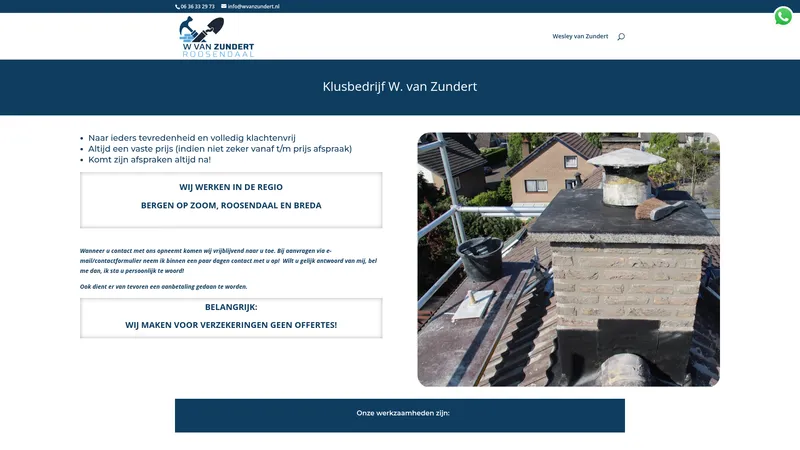 Website van W Van Zundert