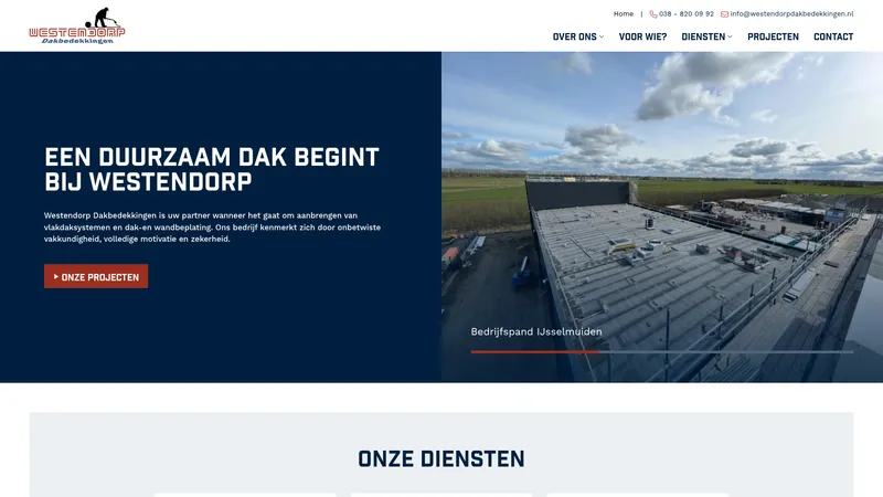Website van Westendorp Dakbedekkingen