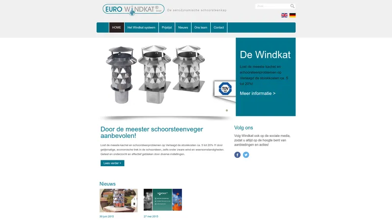 Website van Windkat